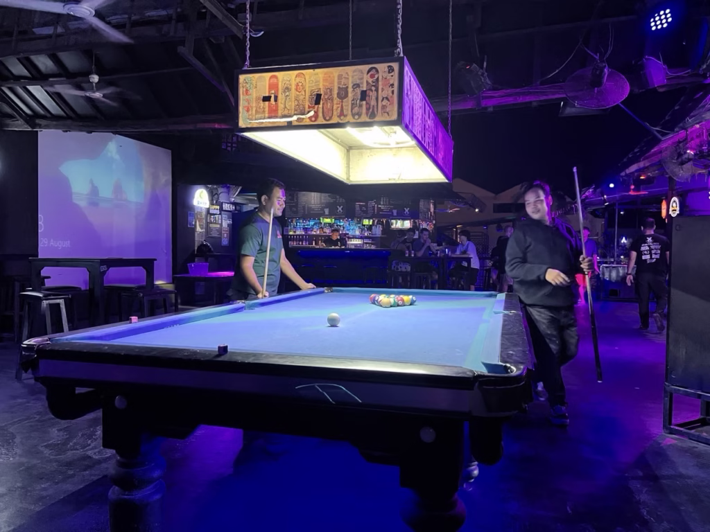 Pool Tables at X Bar Siem Reap