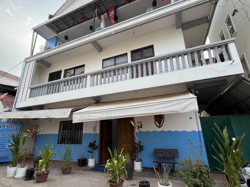 Errol's Home hotel in Siem Reap main entrance