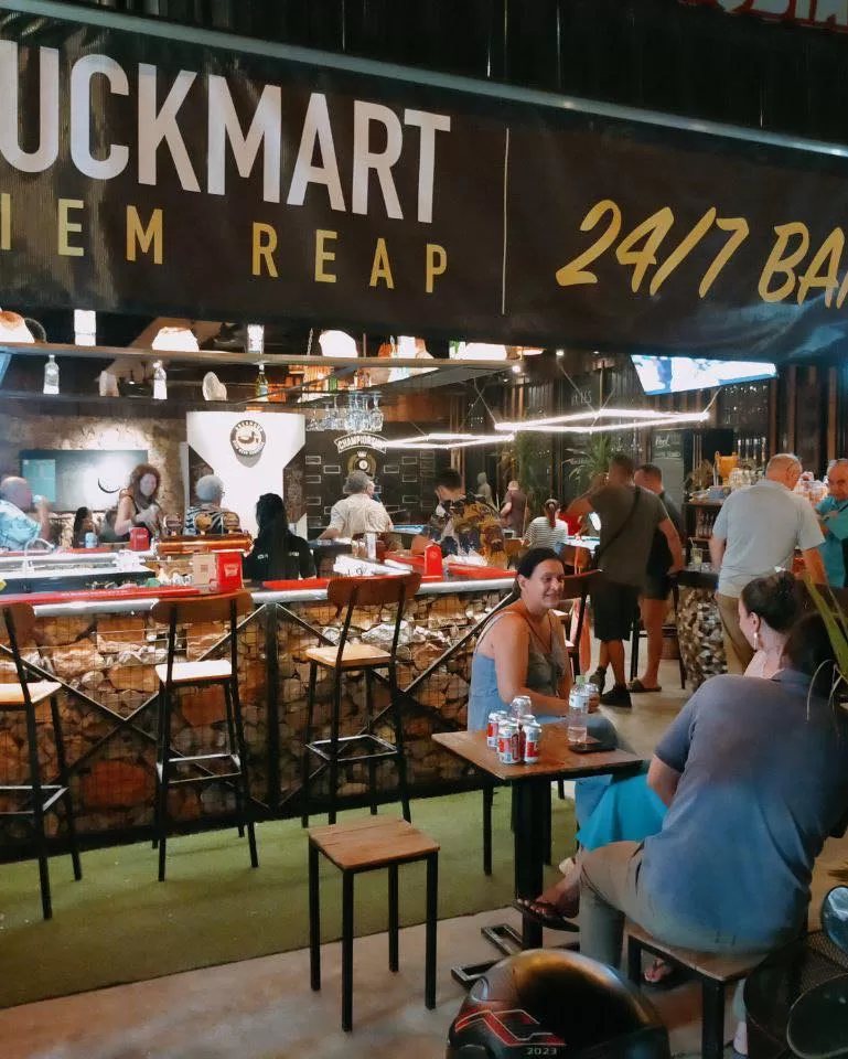 Duckmart Riverside near Bar Street Siem Reap and close to Angkor Wat temple location