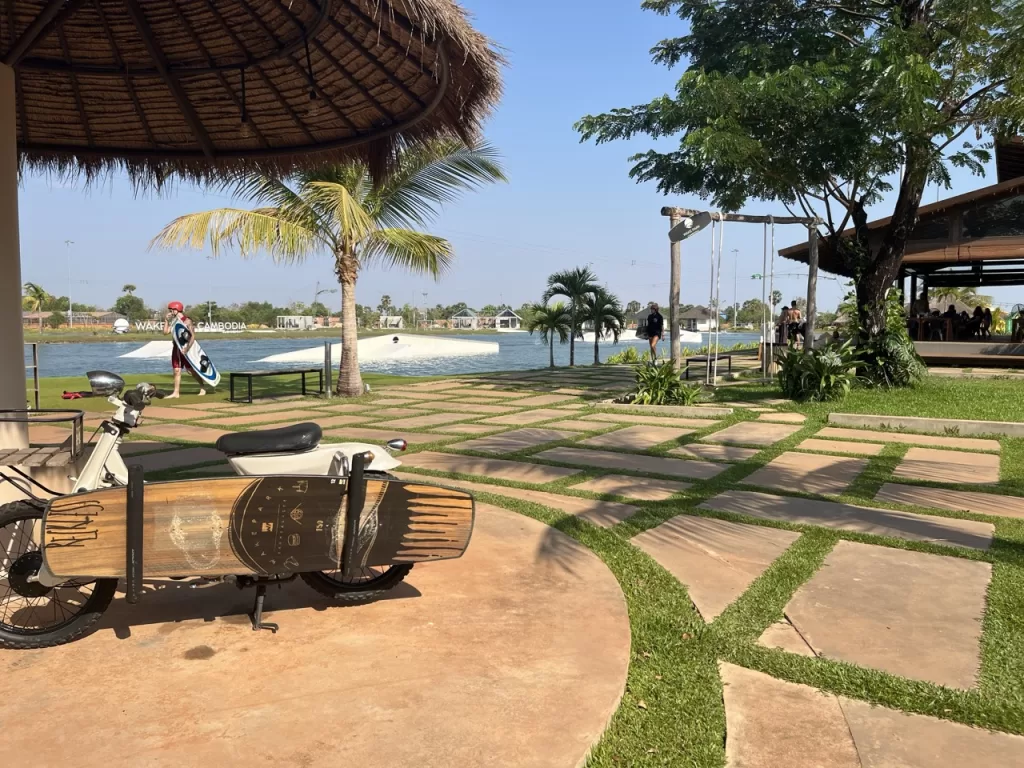 Wake Park Cambodia entrance in Krong Siem Reap town