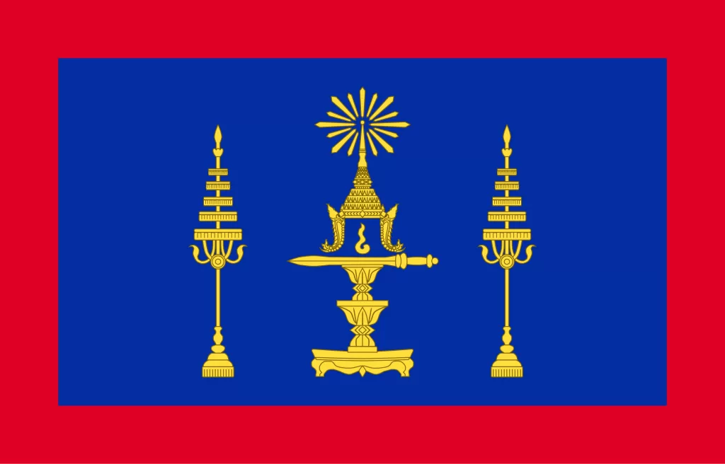 The Flag of The King Of Cambodia Royal Standard 1863-1970