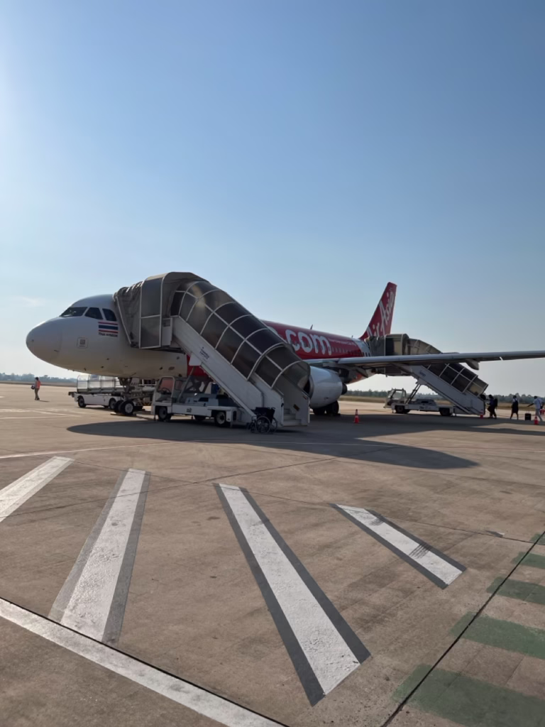 AirAsia Plane at Siem Reap Airport Cambodia