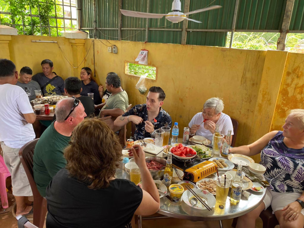 Celebrating together for Pchum Ben in Siem Reap Cambodia