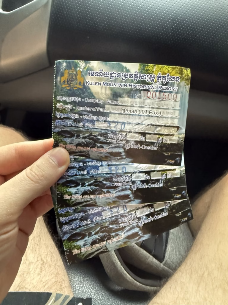 Phnom Kulen Mountain Entrance Tickets