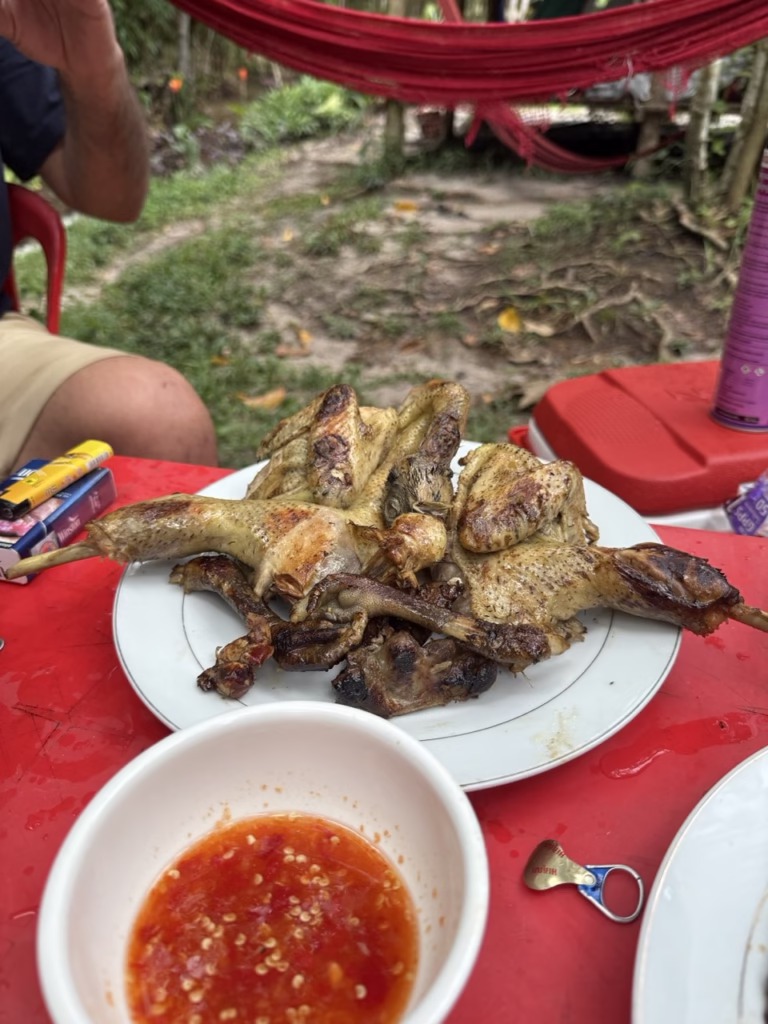 Cooked Chicken at Phnom Kulen National Park Siem Reap