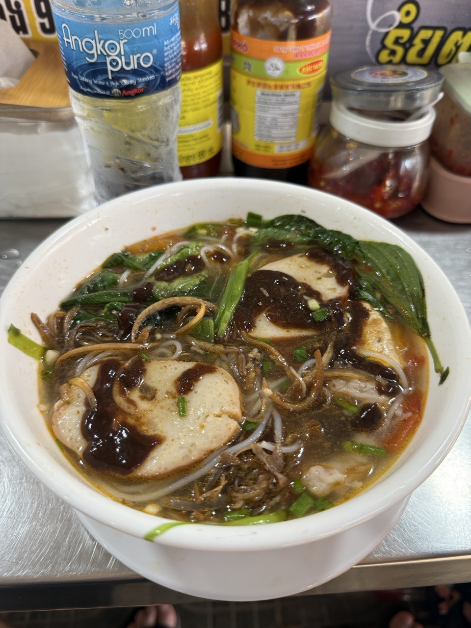 Local Khmer food in Siem Reap Cambodia near Angkor Wat