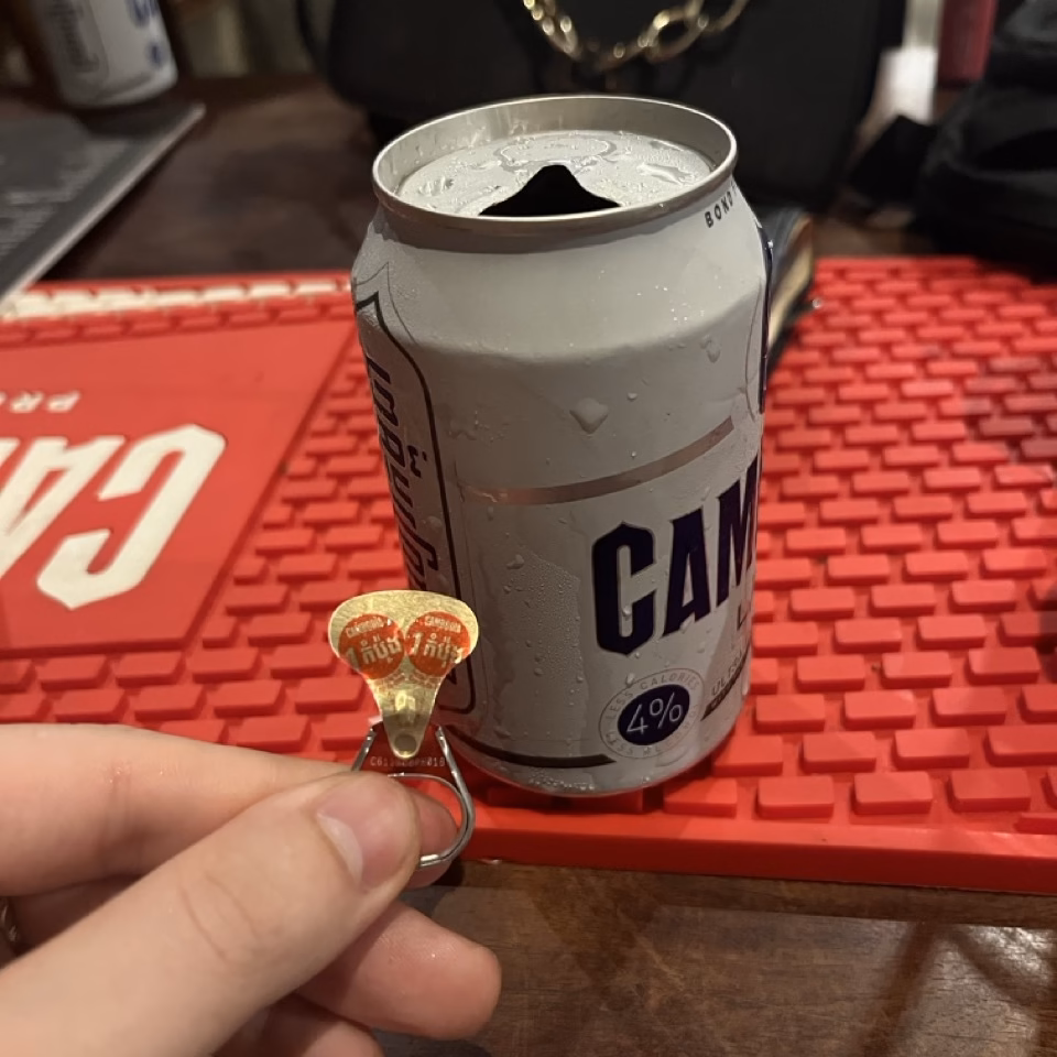 Cheapest beer in Cambodia winning ring pull featured image